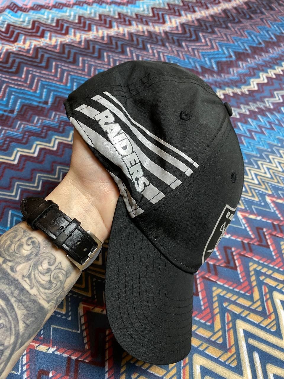 NFL × New Era Hats black Vintage New Era Cap Y2K big logo RAIDERS Size ONE SIZE - 7 Thumbnail