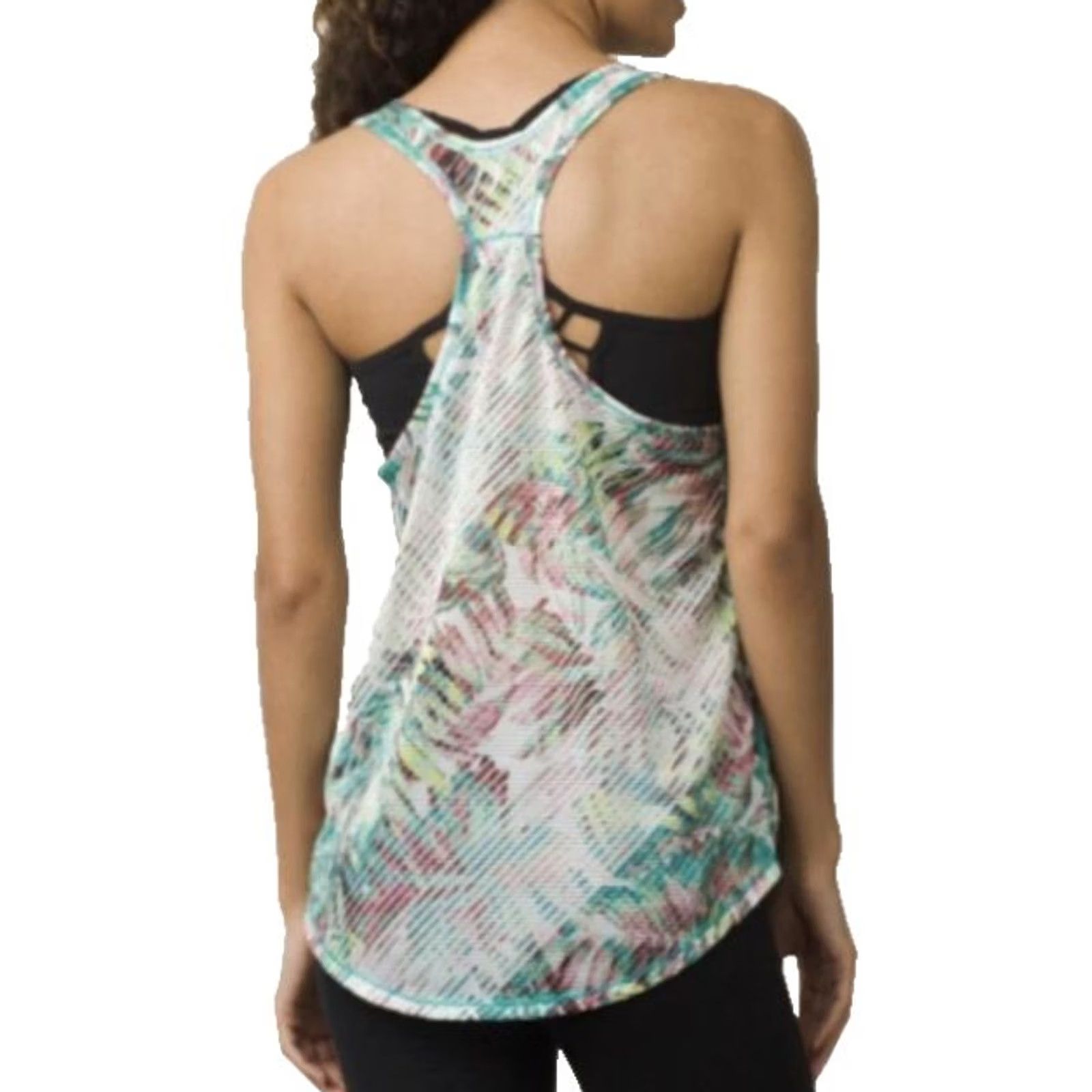 Prana Prana Tank Top Womens XS Tilko Breezie Dragonfly Paradise Workout Tropical Palm Size XS / US 0-2 / IT 36-38 - 2 Thumbnail