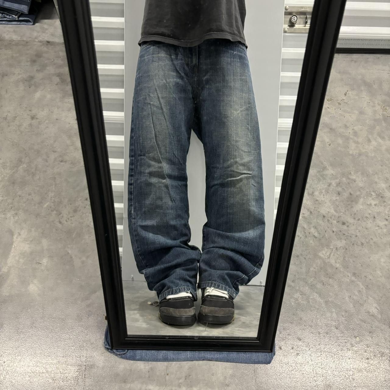 Calvin Klein × Vintage Crazy Vintage Y2K/2000s Grunge Faded Dark Wash Calvin Klein Denim Jeans! Size US 34 / EU 50 - 1 Thumbnail