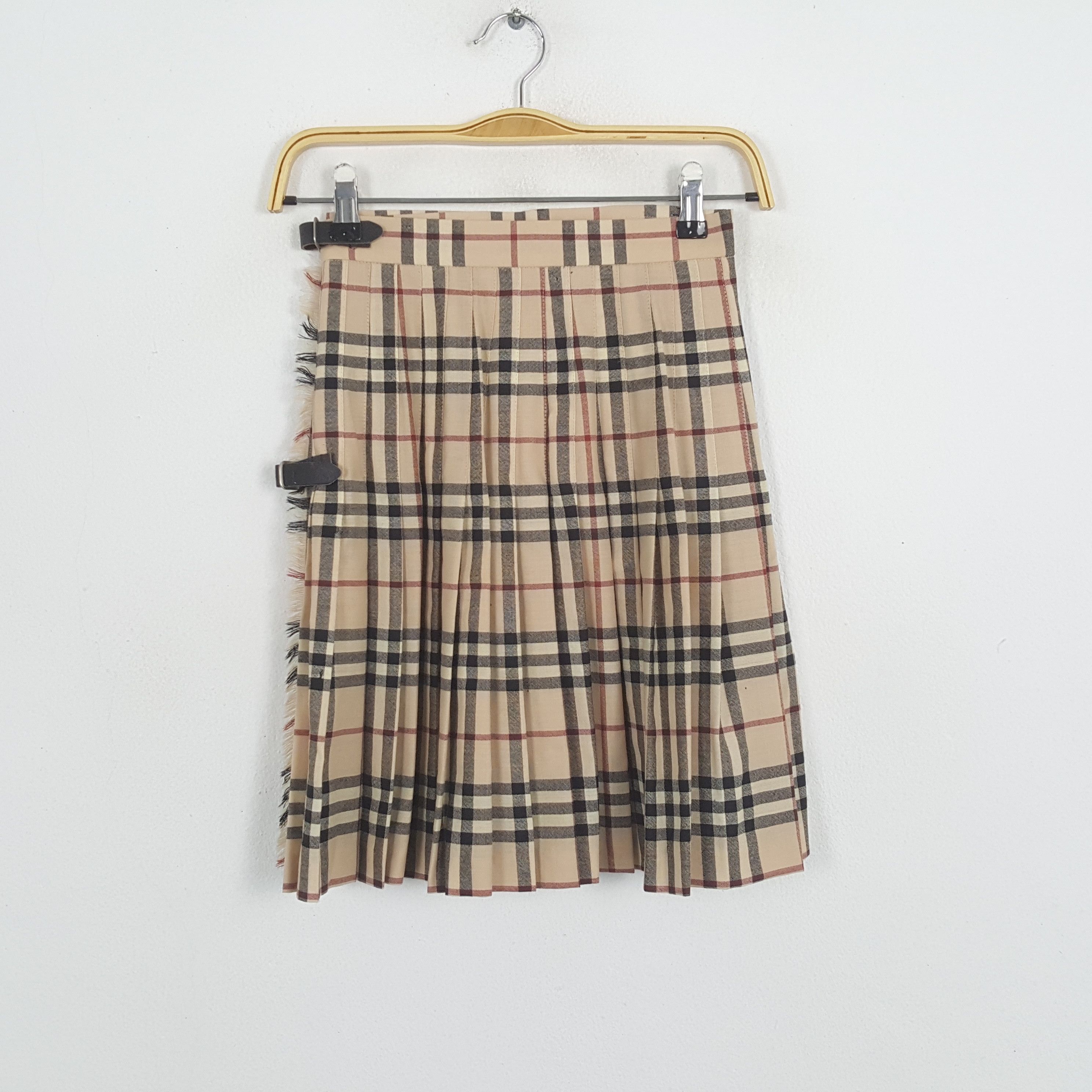 Burberry × Vintage Vintage BURBERRY LONDON Nova Check Design Skirt Size 22" - 1 Thumbnail