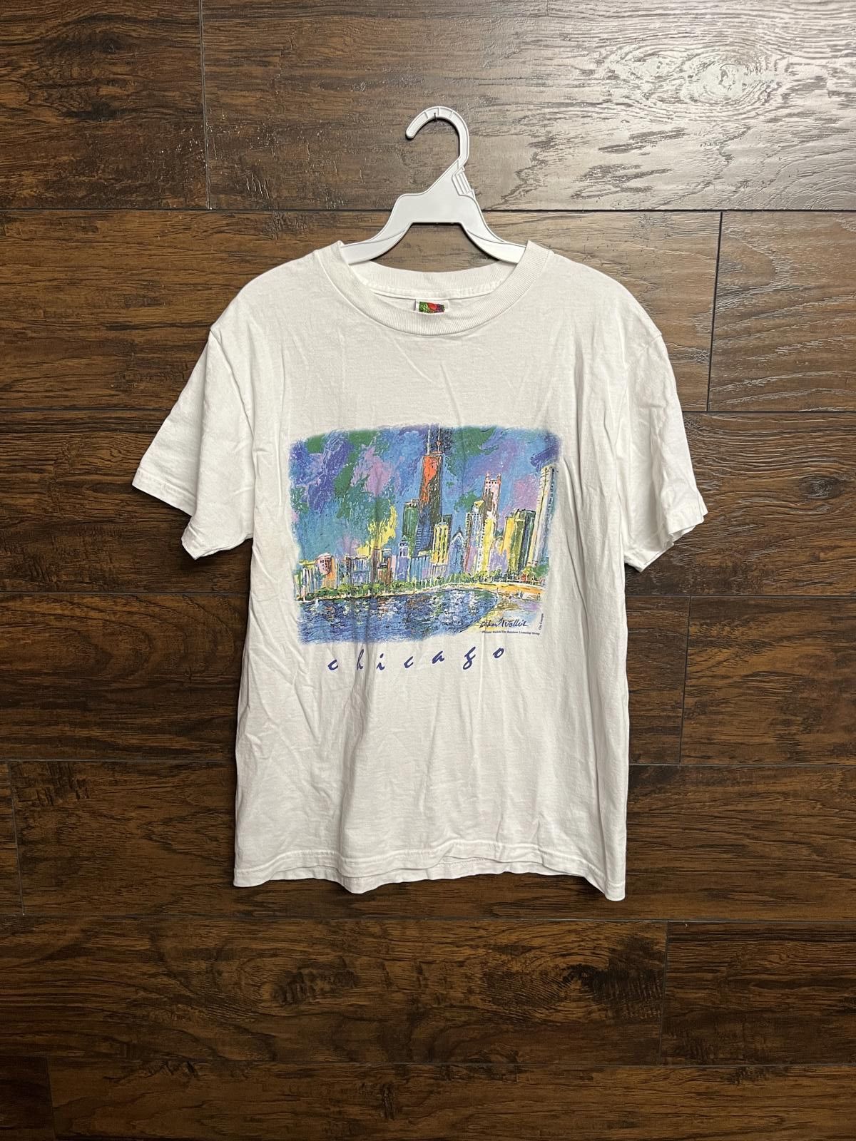 Fruit Of The Loom Chicago Skyline Painting T-shirt -Water Color Chicago City M Size US M / EU 48-50 / 2 - 1 Thumbnail