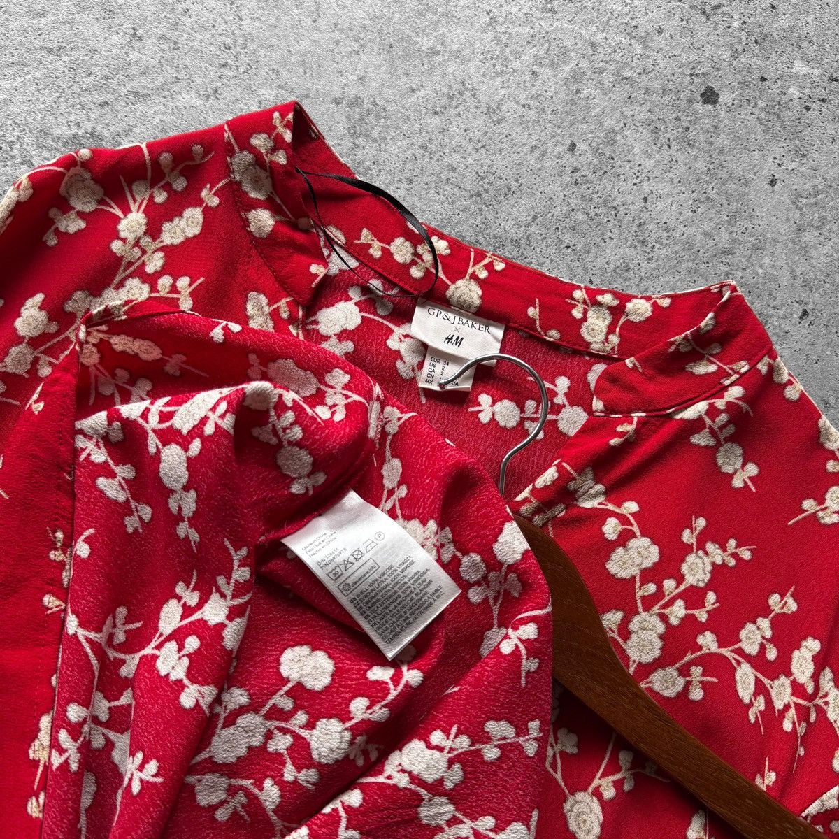 Designer × H&M GP&J Baker x H&M Floral Blossom Shift Shirt Dress Blouse Size M / US 6-8 / IT 42-44 - 4 Thumbnail