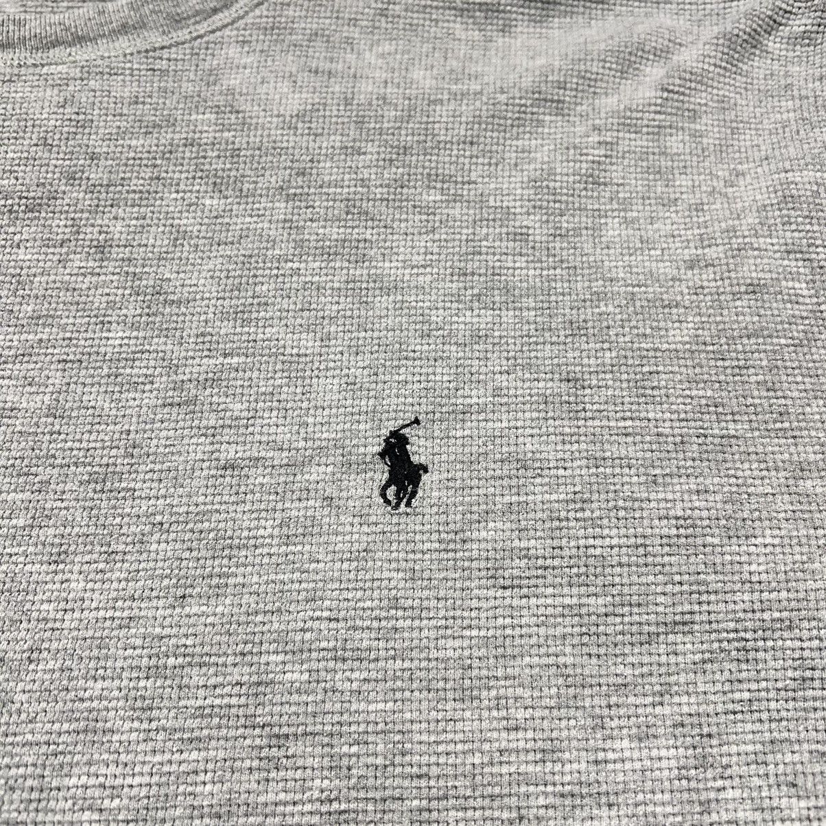 Polo Ralph Lauren Polo Ralph Lauren Thermal Shirt Grey Waffle Knit Logo Y2K Size US L / EU 52-54 / 3 - 4 Thumbnail