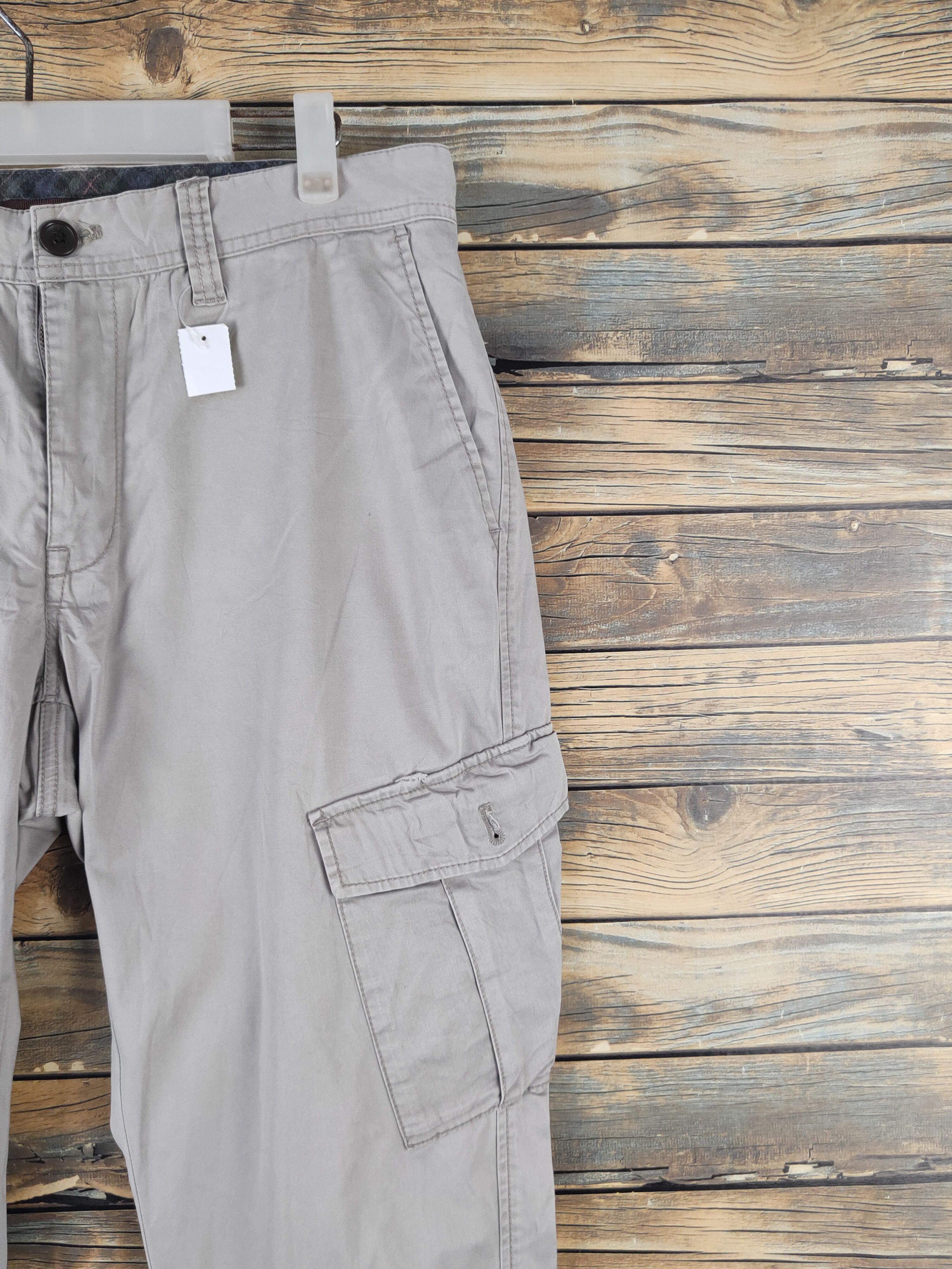 Japanese Brand DL Ciqueto Ikka Gray Multipocket Tactical Cargo Pants #1355 Size 33" - 5 Thumbnail