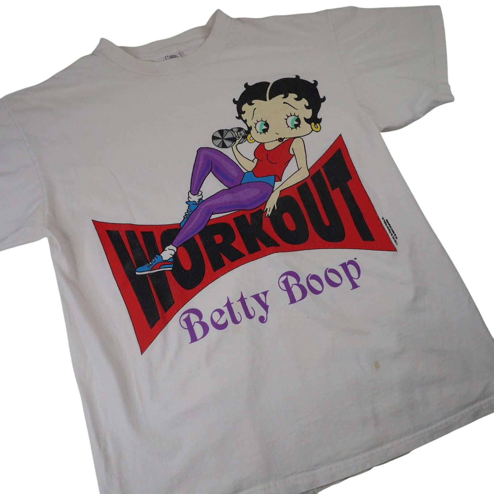 Vintage Vintage 90s Betty Boop Workout Graphic T Shirt Size US L / EU 52-54 / 3 - 3 Thumbnail