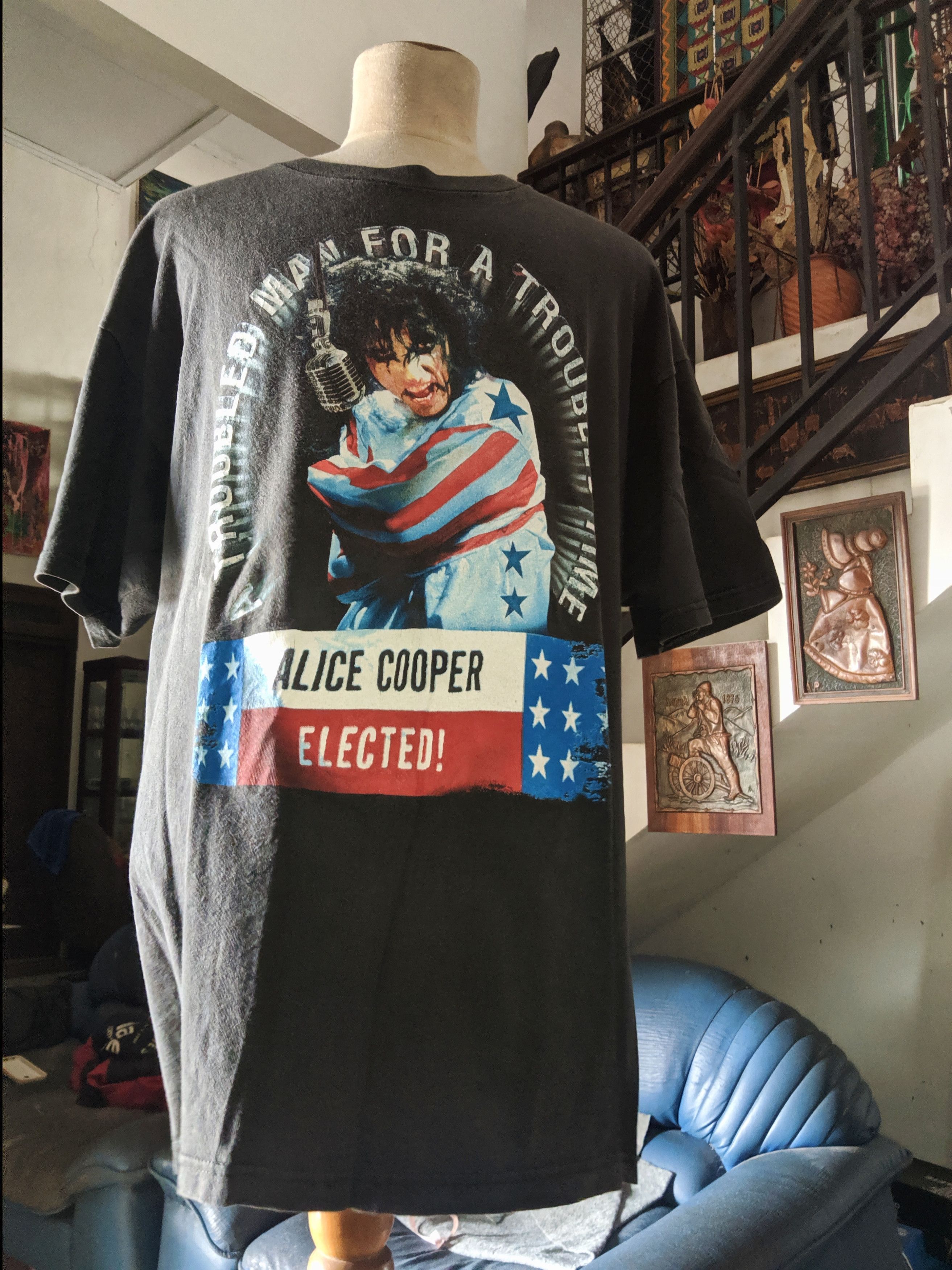 Band Tees × Ozzy Osbourne 🌈 Alice Cooper XL 🎼 Size US XL / EU 56 / 4 - 1 Thumbnail