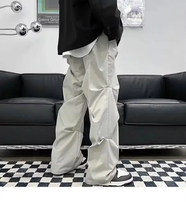 Japanese Brand × Vintage beige asymmetric street fashion pants Size US 34 / EU 50 - 3 Thumbnail