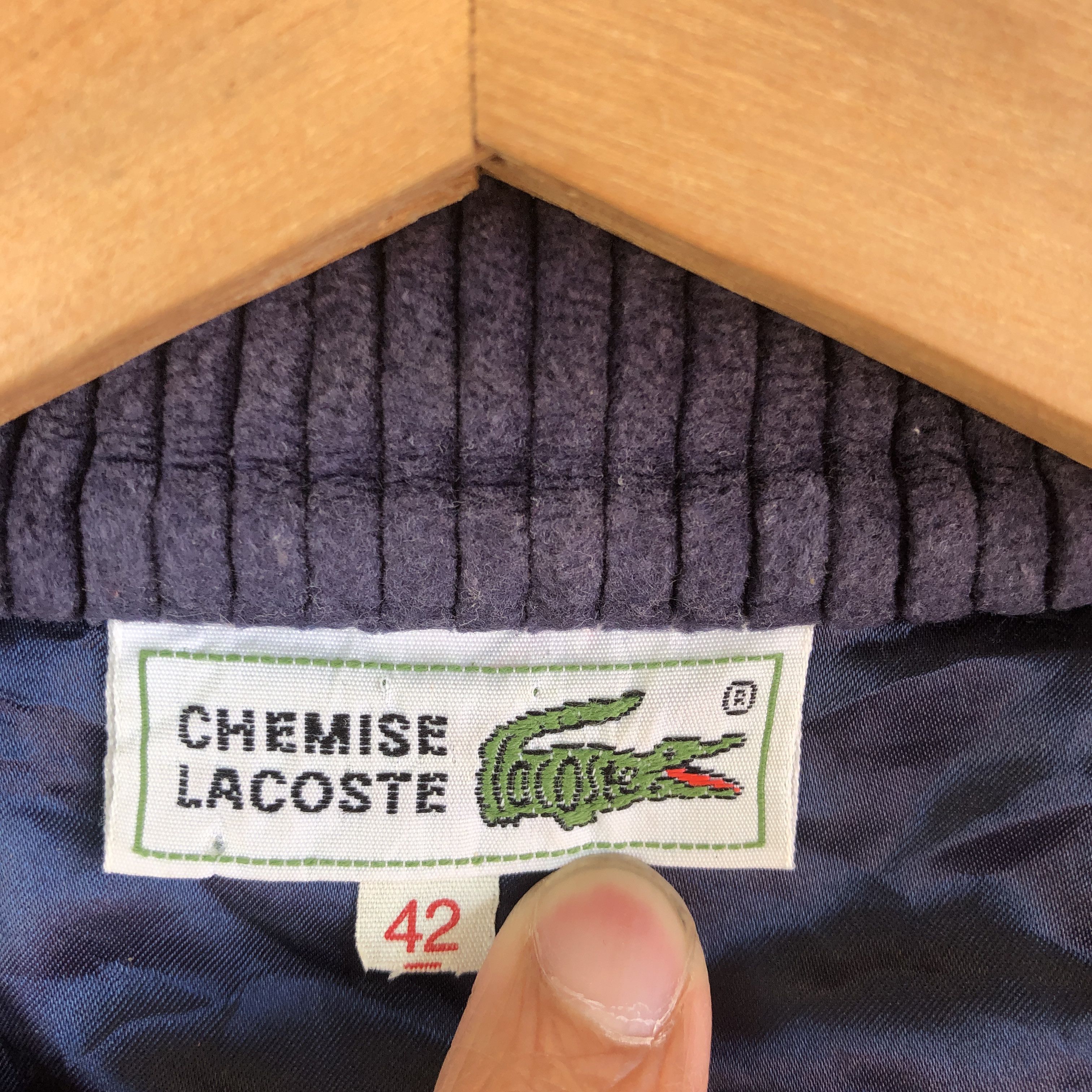 Lacoste × Vintage Vintage 90s Lacoste Chemise Corduroy Jacket Size US M / EU 48-50 / 2 - 8 Thumbnail