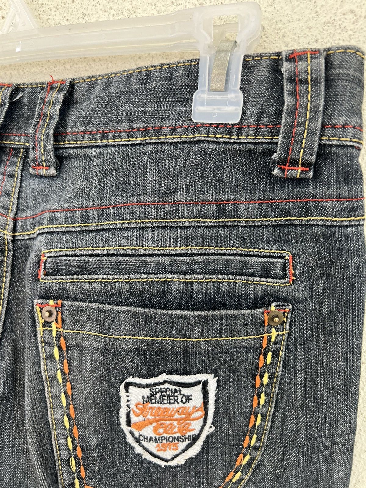 Vintage Vintage Maxa Japan Embroidery Fade Black Bootcut Jeans Size US 29 - 20 Thumbnail