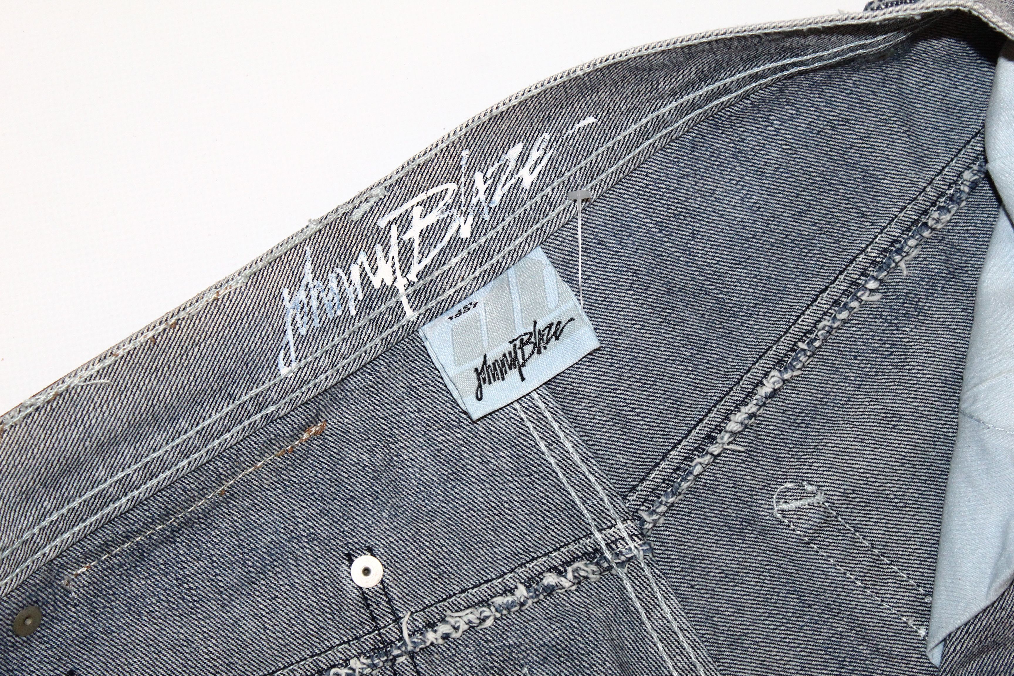 Wu-Tang Clan Johnny Blaze aka Method Man Faded Denim Bootcut Baggy Jeans Size US 30 / EU 46 - 7 Thumbnail
