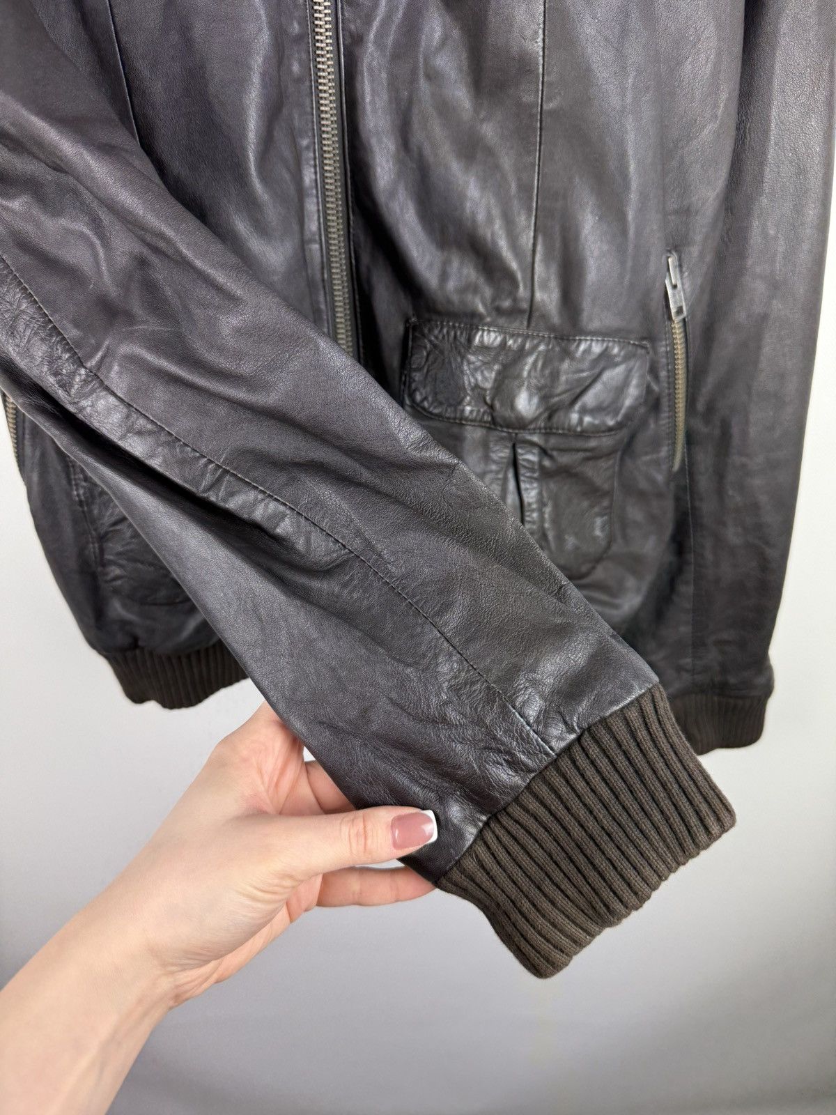 Superdry Superdry Japan Men’s Leather Bomber Jacket Size XL Size US XL / EU 56 / 4 - 11 Thumbnail