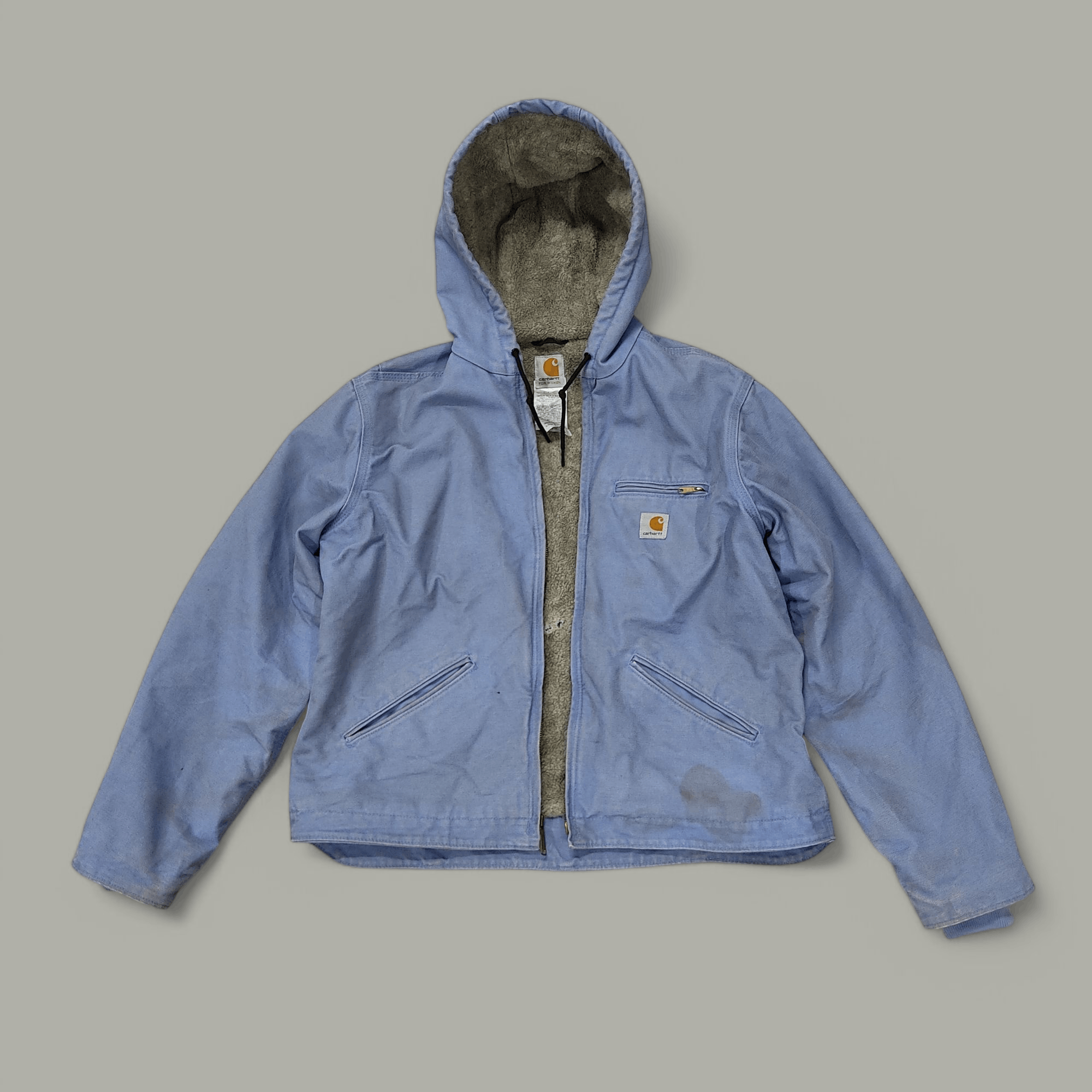 Carhartt CARHARTT Sherpa Lined Cropped Zipper Hooded Jacket Size L / US 10 / IT 46 - 4 Thumbnail
