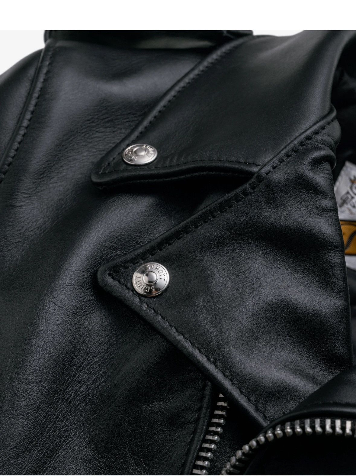 Schott Schott NYC 618 Perfecto black leather jacket – clean version Size US M / EU 48-50 / 2 - 11 Thumbnail