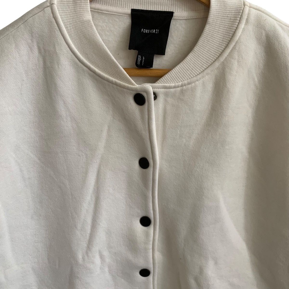 Vintage White Bomber Jacket Cartoon Paches Rare Medium Size US M / EU 48-50 / 2 - 2 Thumbnail