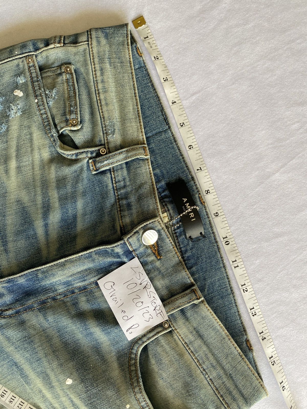 Amiri AMIRI Art Patch Painted Jean Classic Indigio OG 32 Size US 32 / EU 48 - 14 Thumbnail