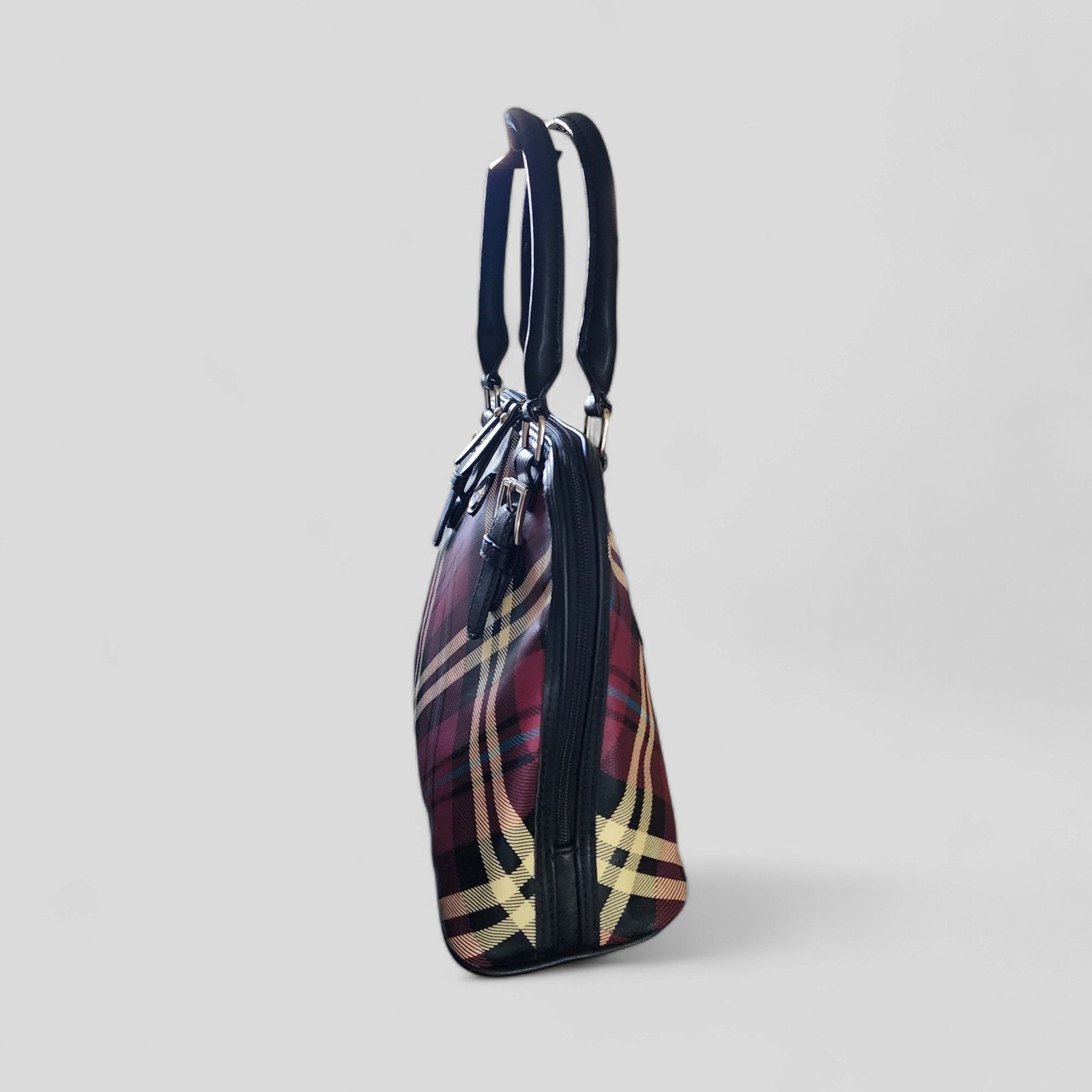 Giani Bernini Giani Bernini faux leather Plaid Dome Satchel, Size ONE SIZE - 8 Thumbnail