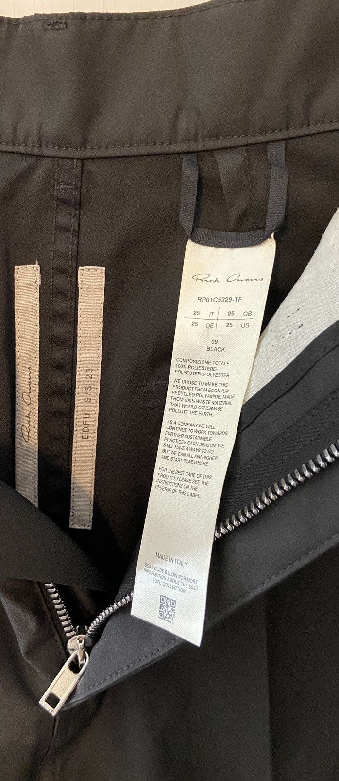 Rick Owens Rick Owens Mainline EDFU Bolan Cut Pants Size 25" / US 0 / IT 36 - 10 Thumbnail