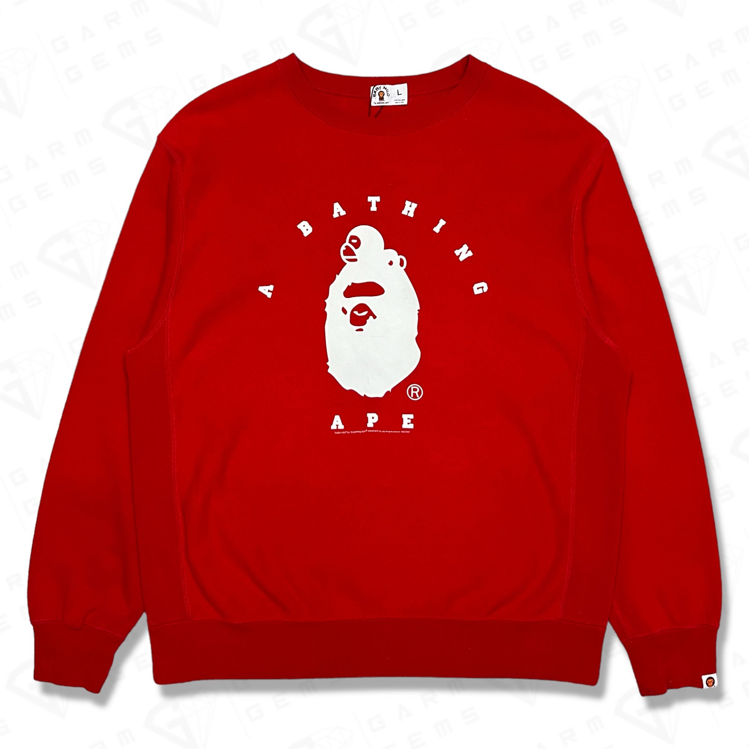 Bape Baby Milo College Crewneck Size US L / EU 52-54 / 3 - 1 Thumbnail