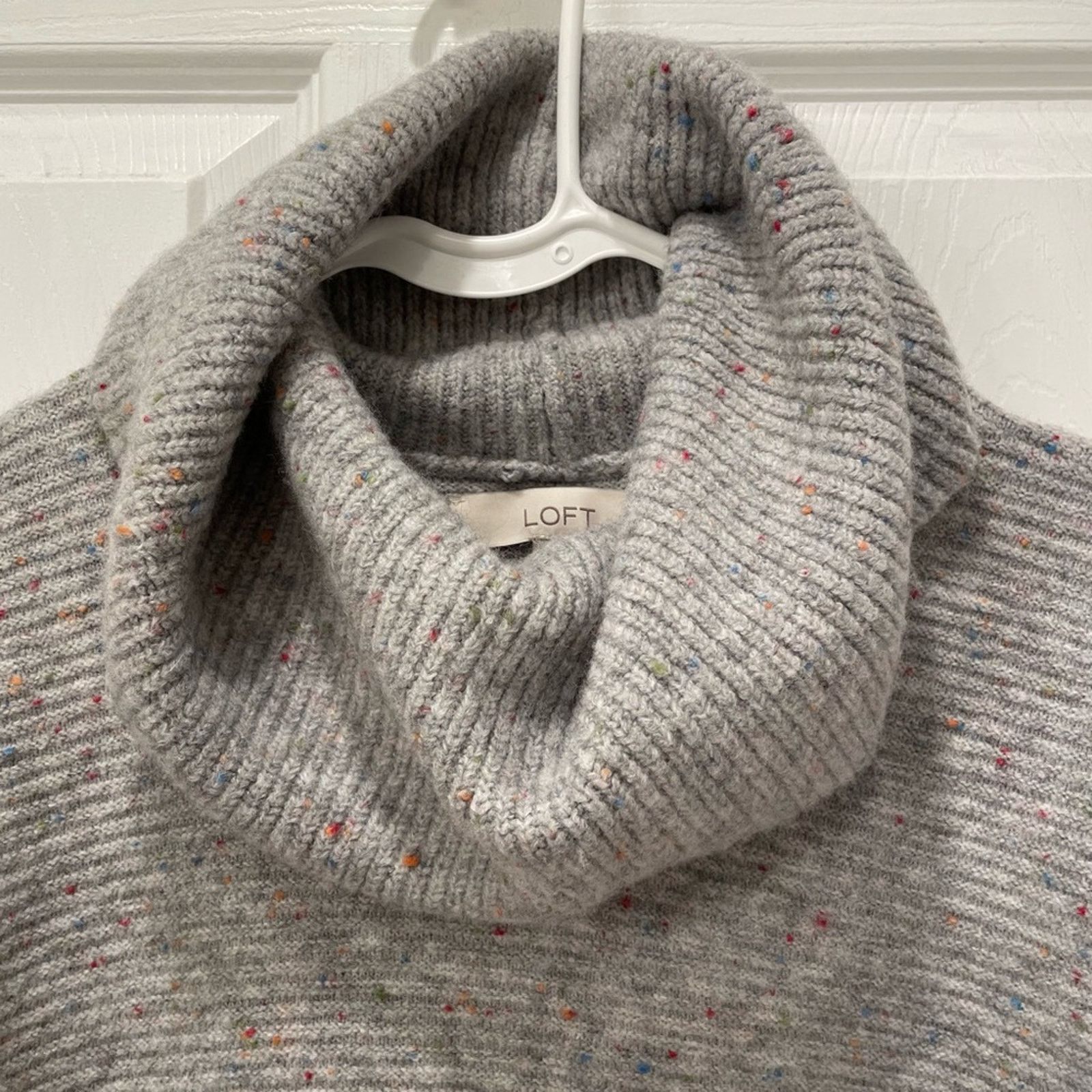Loft Ann Taylor LOFT Cowl Neck Sweater XXSP Size XXS / US 00 / IT 34 - 3 Thumbnail