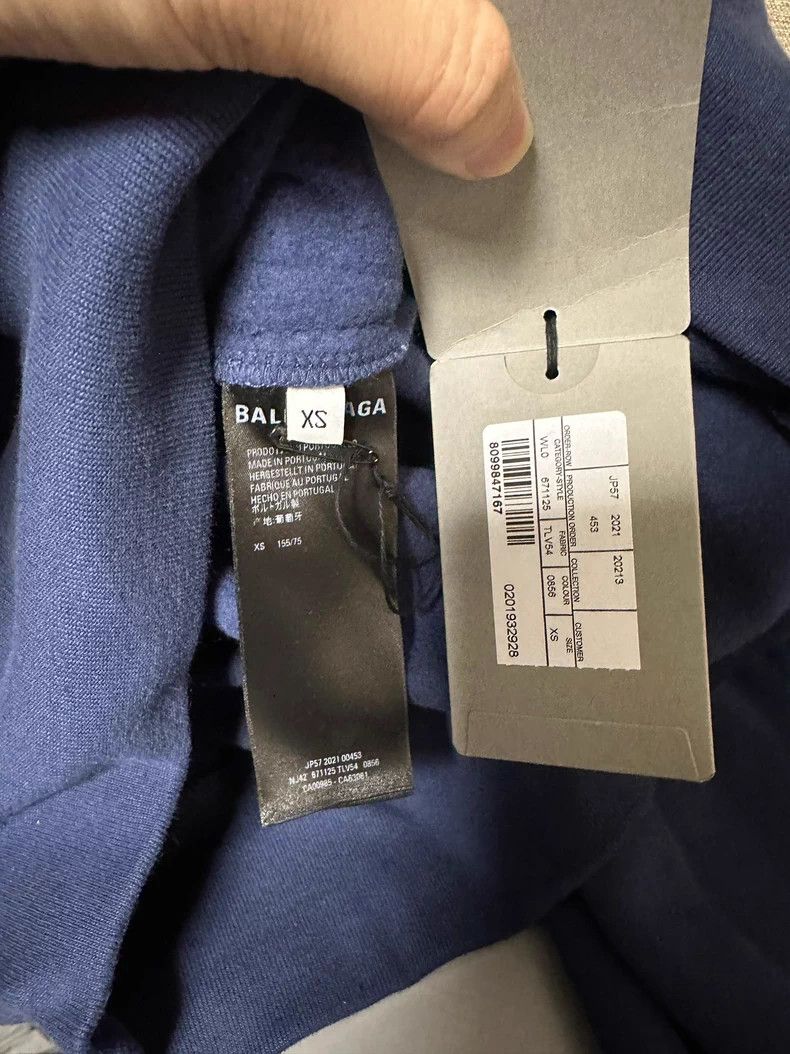 Balenciaga Balenciaga Embroidered Logo Crewneck Sweatshirt Size US XS / EU 42 / 0 - 3 Thumbnail