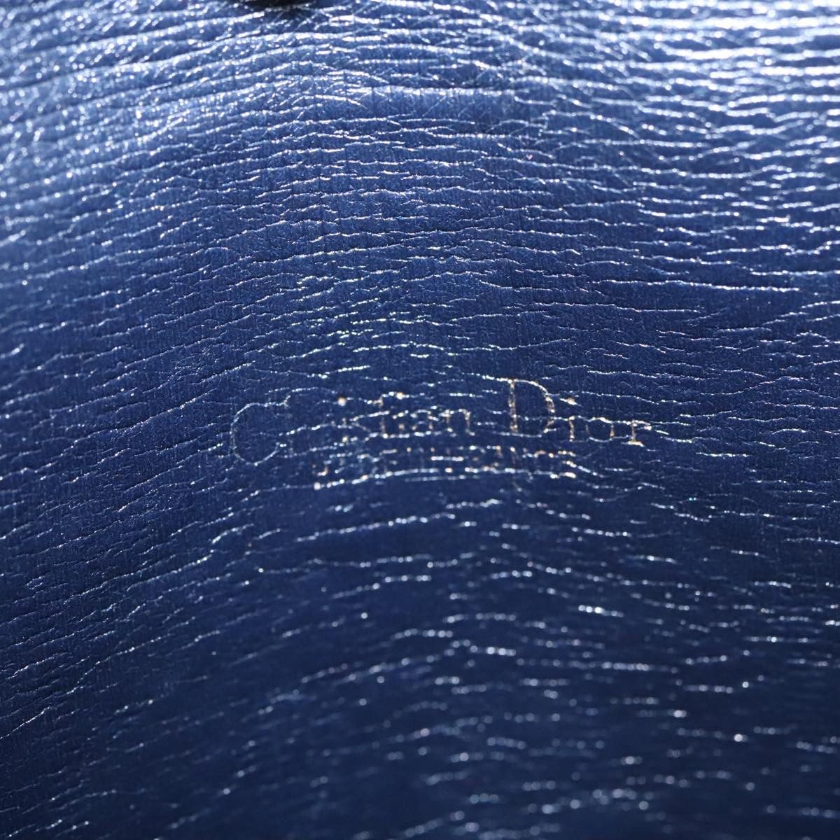 DIOR Trotter Canvas Shoulder Bag Navy