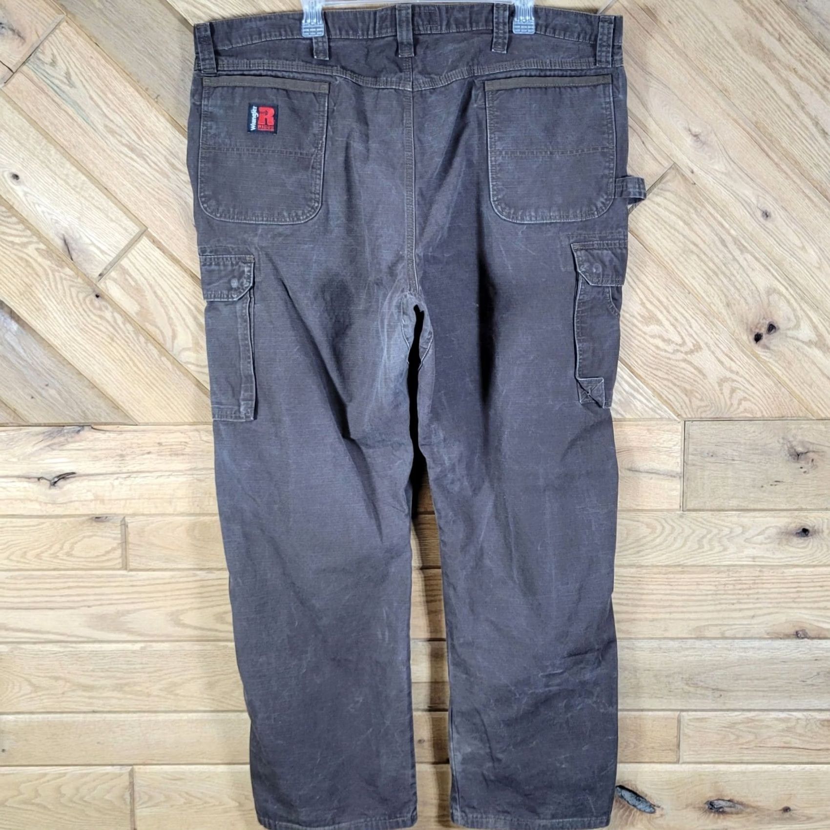 Wrangler Wrangler Riggs Pants Men 44x32 Brown Ranger Cargo Ripstop Cordura Carpenter Work Size US 44 / EU 60 - 6 Thumbnail