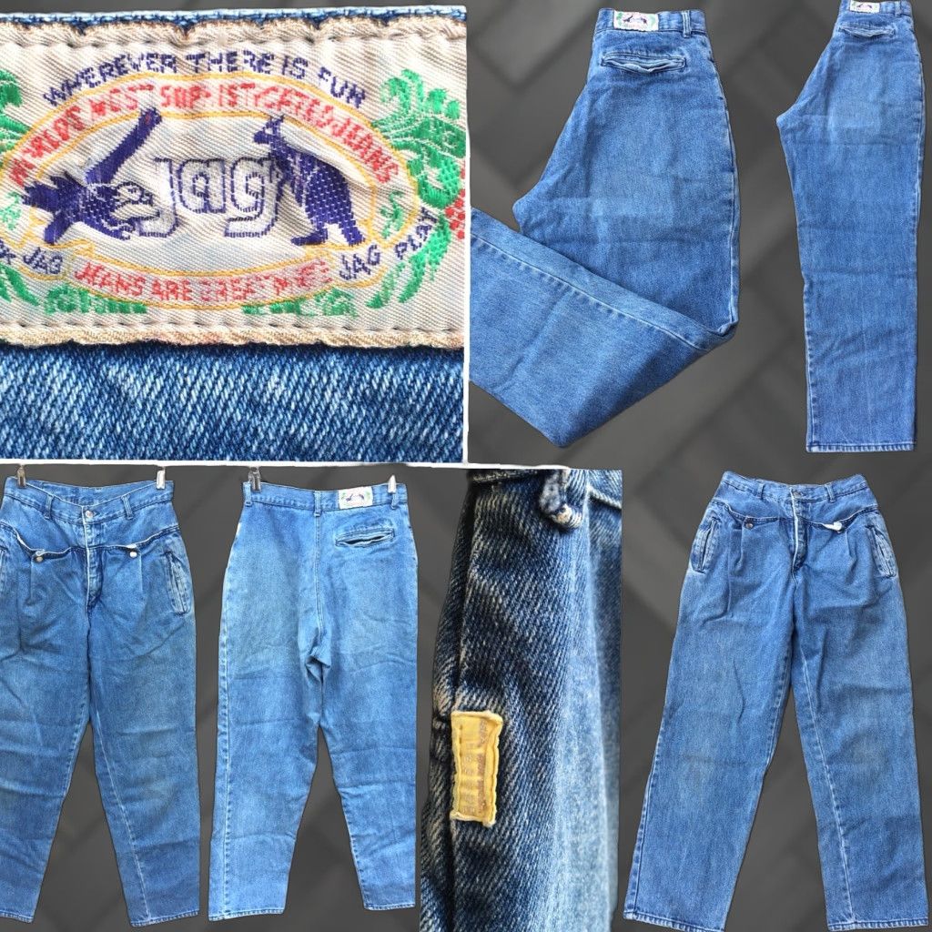 Vintage VINTAGE Jag Jeans High Waist 80s 1980s Tapered Leg 27” Waist Mom Jeans Blue Denim Hip Hop Mens (or Womens? gender not specified) Size 27" / US 4 / IT 40 - 1 Thumbnail