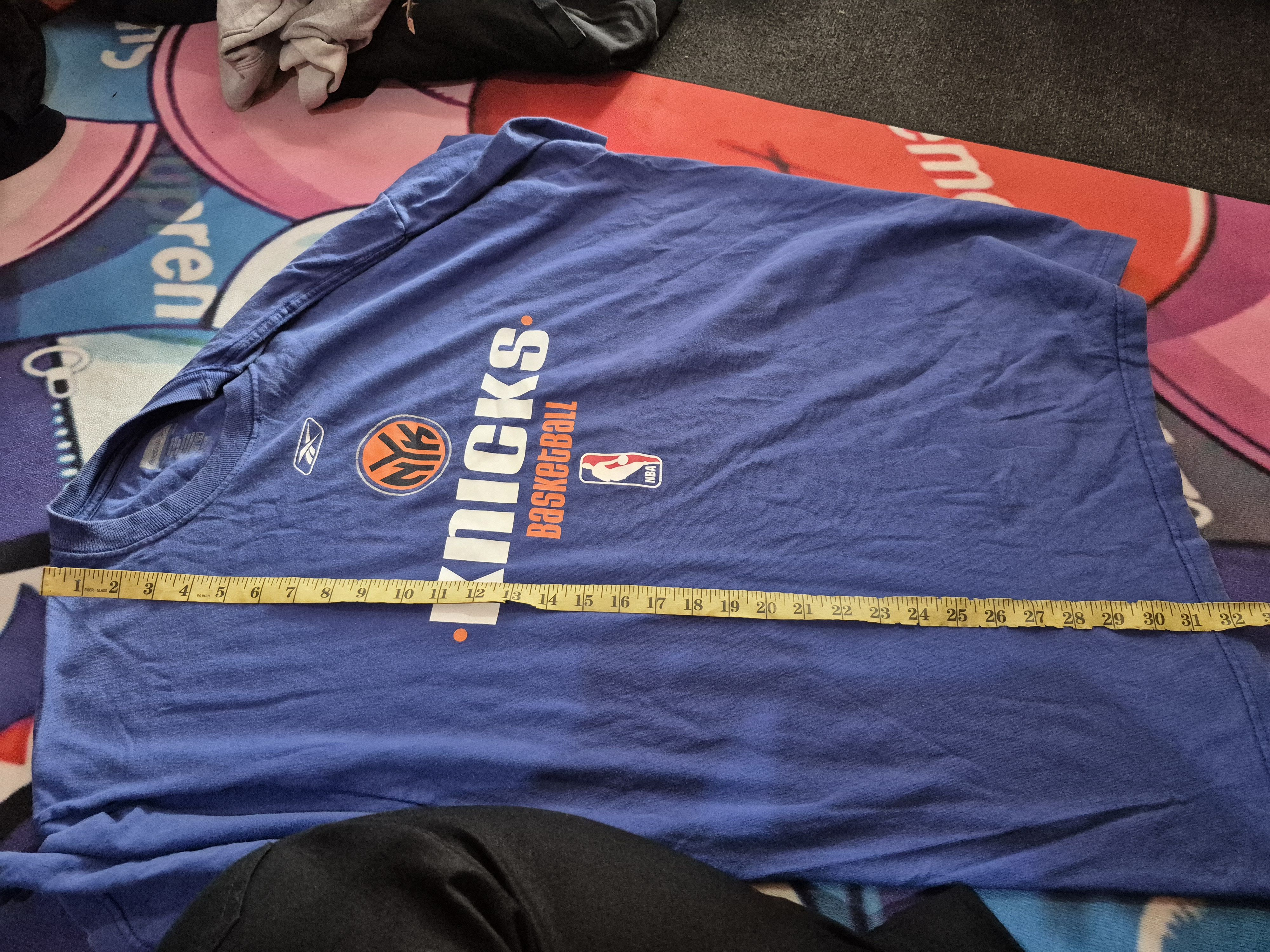 NBA 🔥 Reebok New York Knicks NBA Basketball Tee Size US XL / EU 56 / 4 - 7 Thumbnail