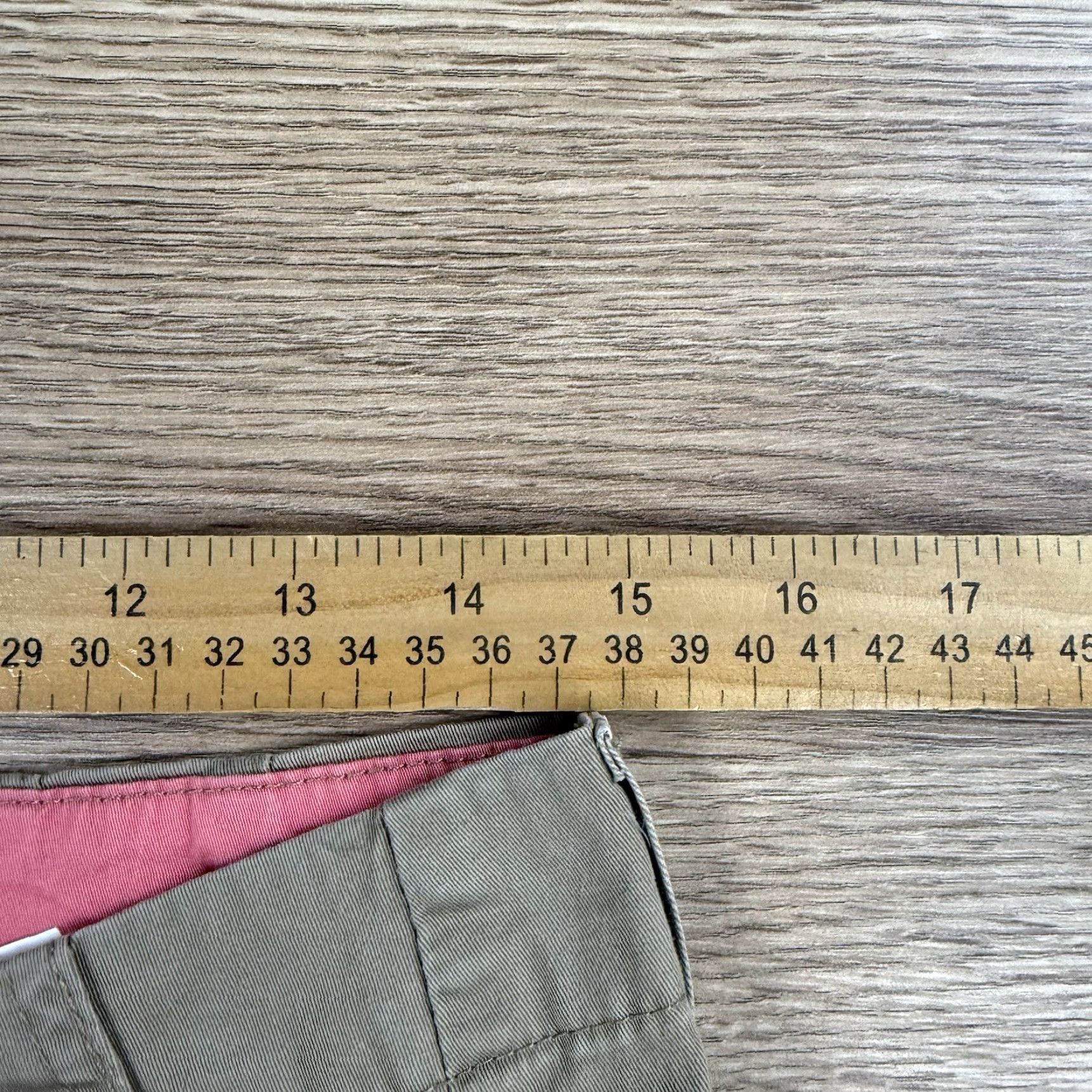 Lee Riders by Lee Khaki Pants Women’s Sz 8M Straight Cut Flat Front Beige 30in Inseam Womens Lee Khakis Flat Front Pants"} Size 30" / US 8 / IT 44 - 5 Thumbnail