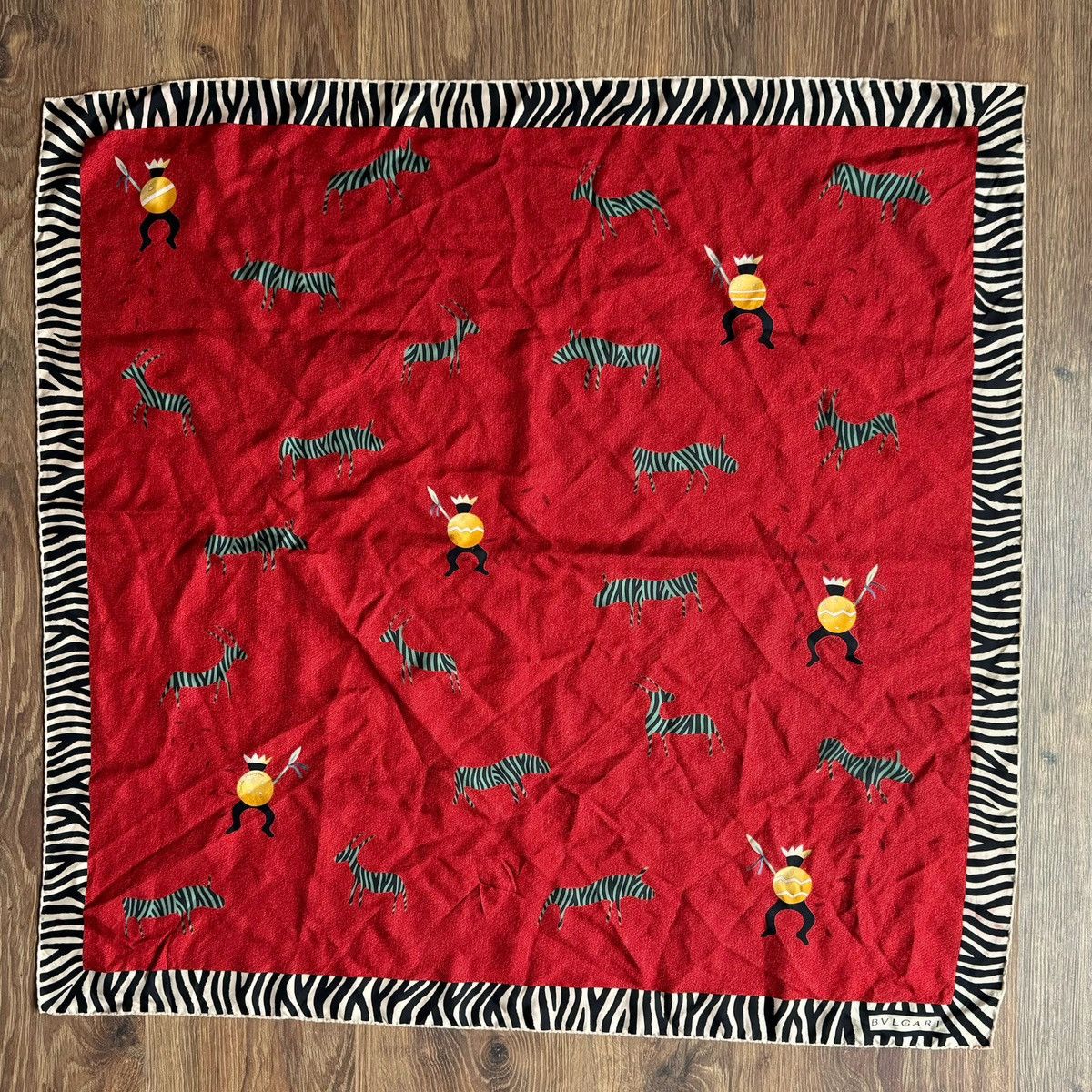 Bvlgari Bvlgari Zebra Trainer Silk Scarf Rare Size ONE SIZE - 1 Thumbnail