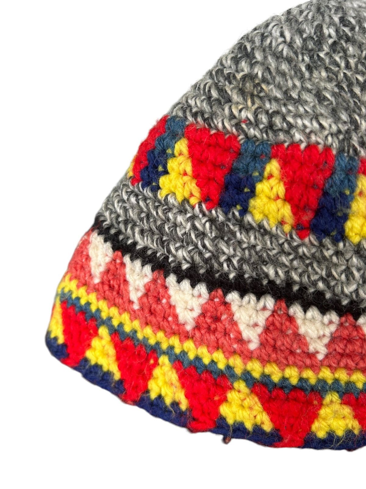 Japanese Brand × Kapital × Vintage Crochet Knitted handmade Beanie Hats☠️☠️ Size ONE SIZE - 7 Thumbnail