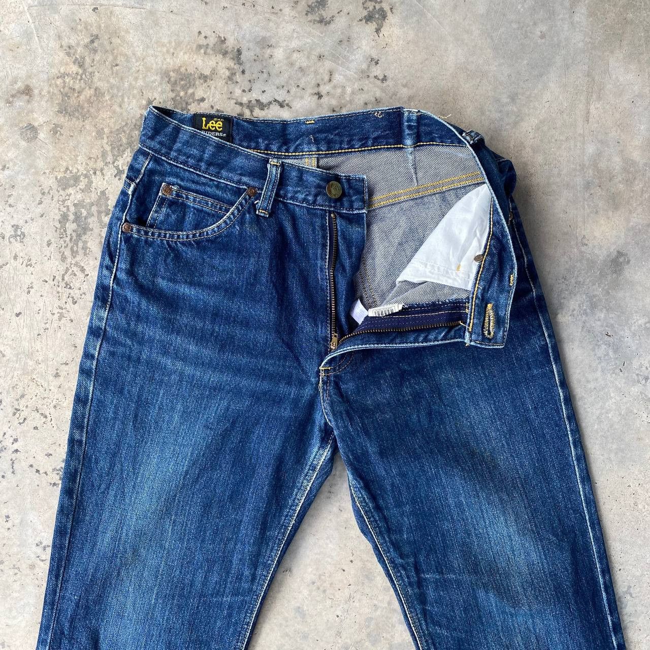 Lee × Vintage FLARED VINTAGE 90S LEE RIDERS BLUEWASH DENIM MADE IN JAPAN Size US 28 / EU 44 - 11 Thumbnail