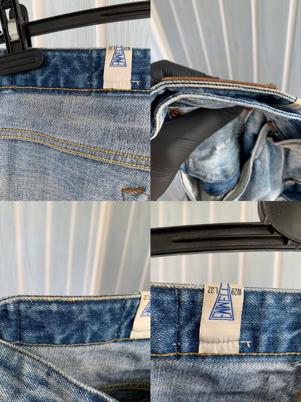 Emmett × Japanese Brand EMMETT Unisex E D Bill Lt Rip Wash 562/m Selvedge Jeans Size US 29 - 24 Thumbnail