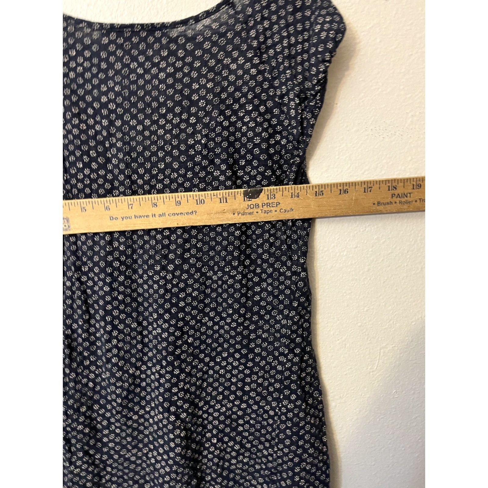 Ann Taylor VINTAGE Loft Tank Womens Size Medium Sleeveless Knit Blouse Top Blue Floral Size M / US 6-8 / IT 42-44 - 4 Thumbnail