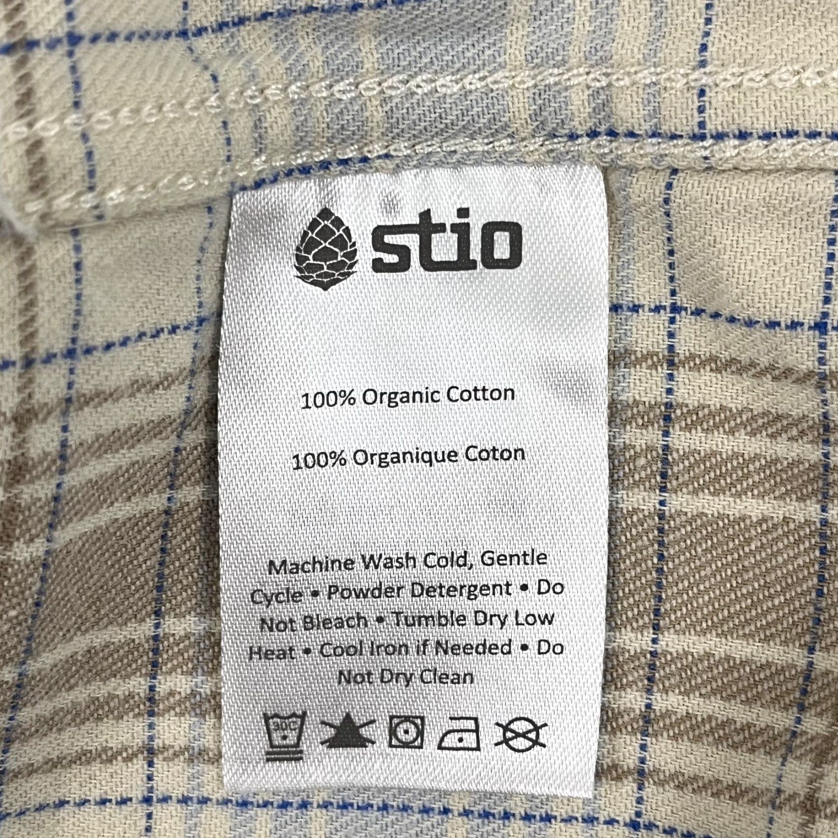 Vintage Stio Dovetail Shirt Womens Medium Brown Blue Plaid Organic Cotton Button Up Hike Size M / US 6-8 / IT 42-44 - 7 Thumbnail