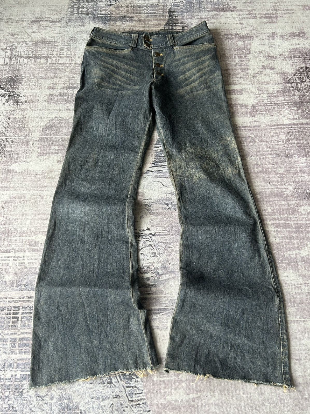 Tornado Mart SUPER FLARED ROCKSTAR TORNADO MART JEANS Size US 31 - 1 Thumbnail