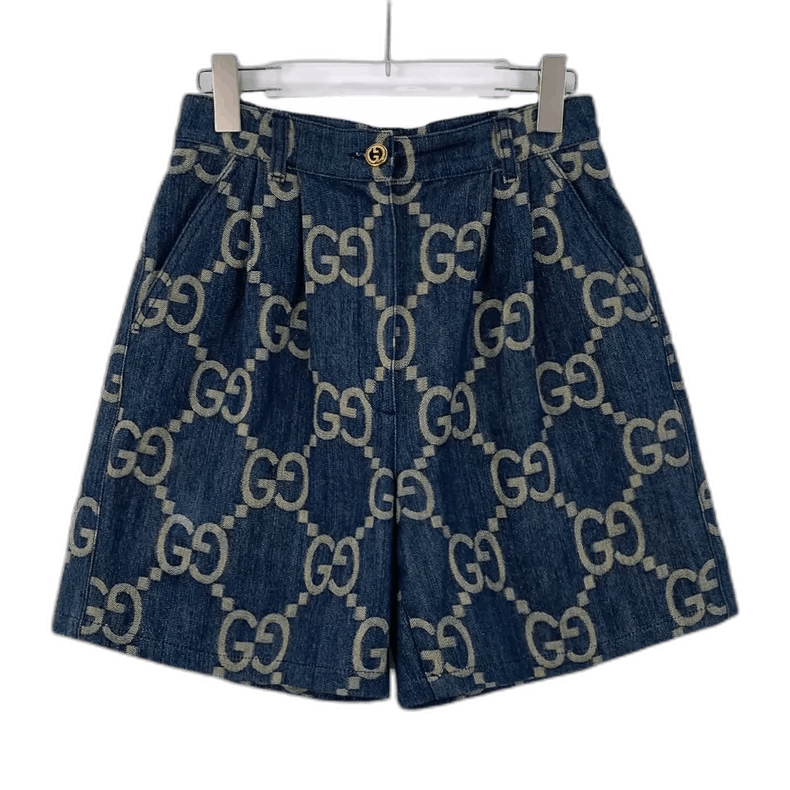 Gucci Gucci Blue Logo Print Casual Shorts Size US 40 / EU 56 - 1 Thumbnail
