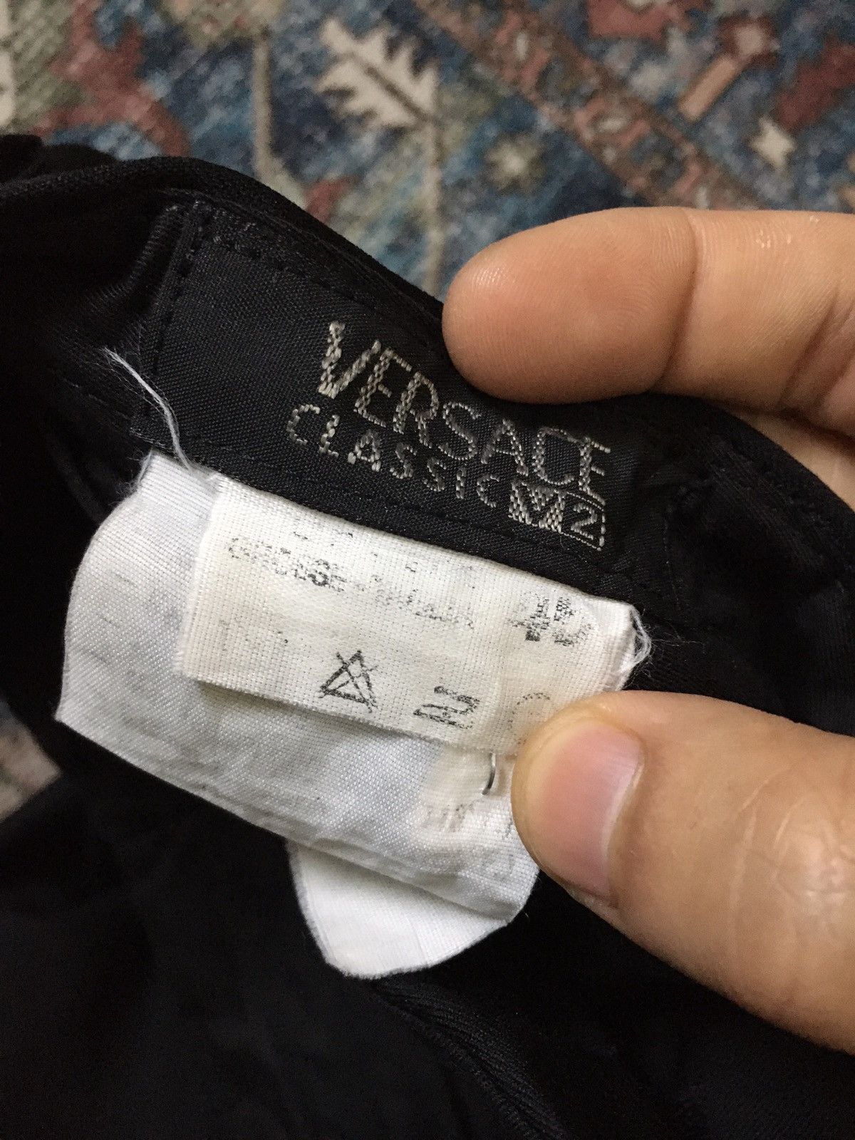 Versace Versace Classic Black Trouser Size US 29 - 3 Thumbnail
