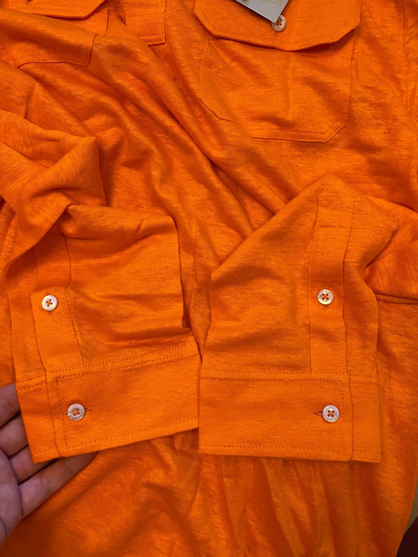 Ralph Lauren RALPH LAUREN Purple Label 100% Linen LS Polo Size US L / EU 52-54 / 3 - 6 Thumbnail