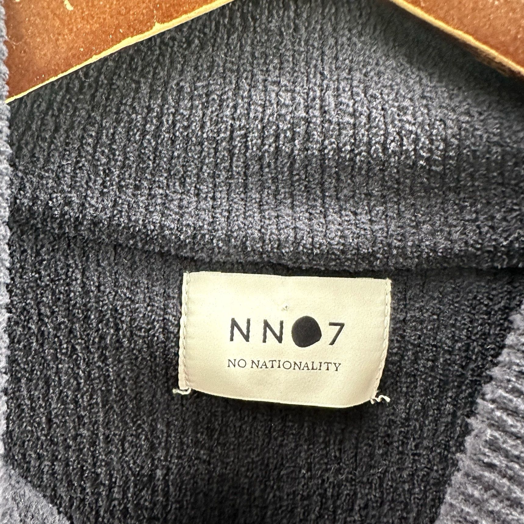 Vintage NNO7 Sweater Mens Large Danny Ribbed Crewneck Pullover Navy Blue Preppy Quiet Size US L / EU 52-54 / 3 - 7 Thumbnail