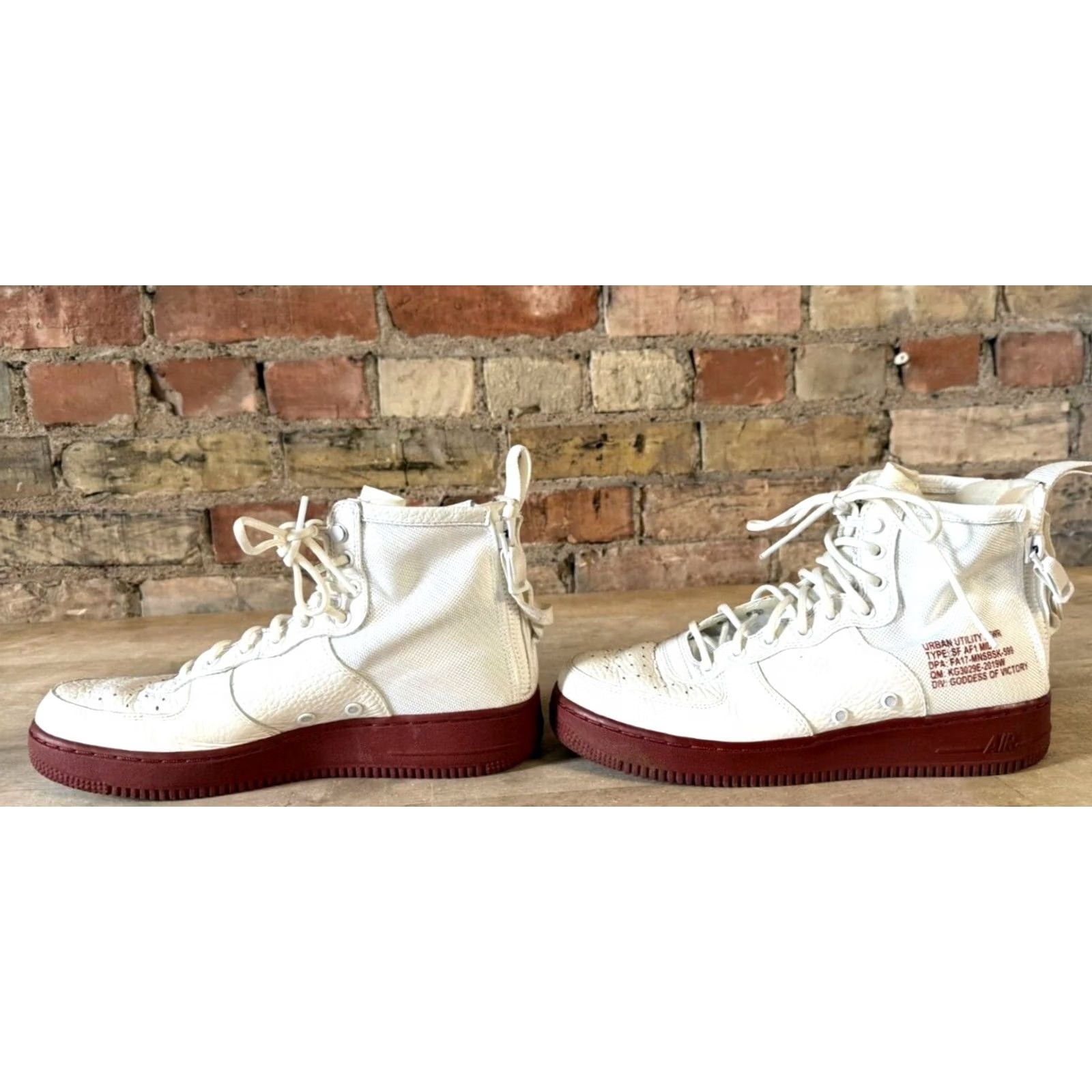 Nike Nike Air Force 1 Mid SF Sneakers - Men - White - Size 9 - 2017 - 917753-100 Size US 8 / EU 41 - 4 Thumbnail