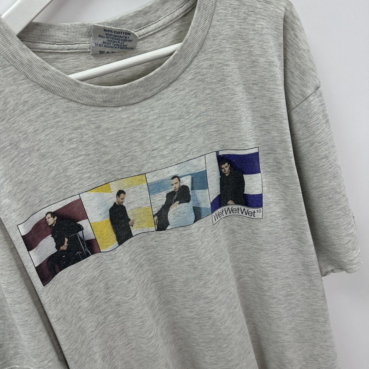 Band Tees Vintage 90s Wet Wet 1997 World tour tee y2k distressed hype Size US XL / EU 56 / 4 - 7 Thumbnail