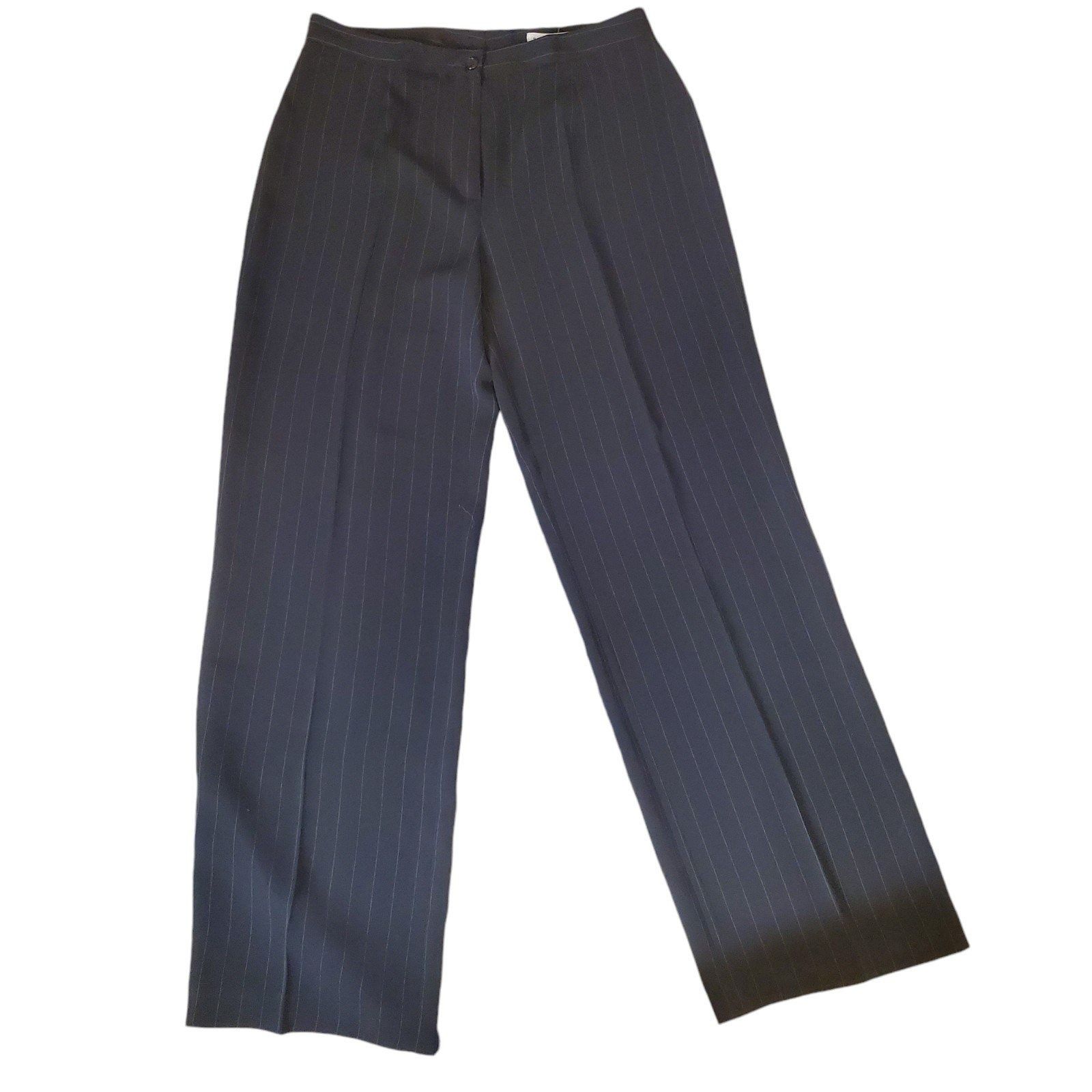 Ivan Grundahl Ivan Grundahl Vintage Wide Leg Dress Pants Pinstripe Pants B Size 32" / US 10 / IT 46 - 1 Thumbnail