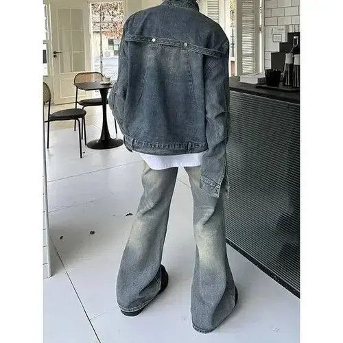 VIBE Men's stylish flared retro jeans Size US 34 / EU 50 - 2 Thumbnail