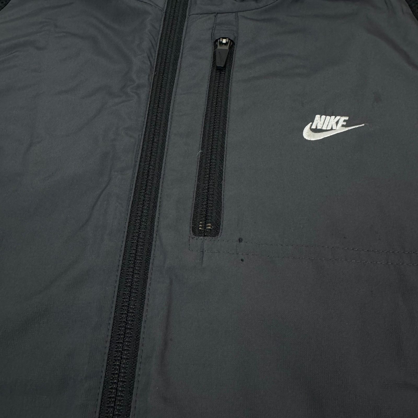Nike × Vintage Nike Sportswear Mens Gray Black Full Zip Track Jacket Medium Size US M / EU 48-50 / 2 - 4 Thumbnail