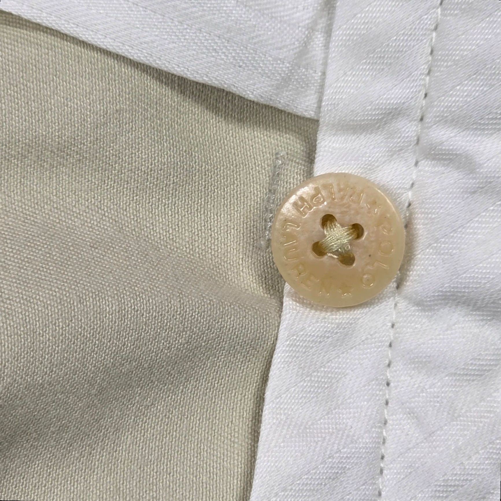 Polo Ralph Lauren VINTAGE Polo Ralph Lauren Khaki Beige Cotton Pleated Chino Pants 38x30 Men 90s N/A? Size US M / EU 48-50 / 2 - 7 Thumbnail
