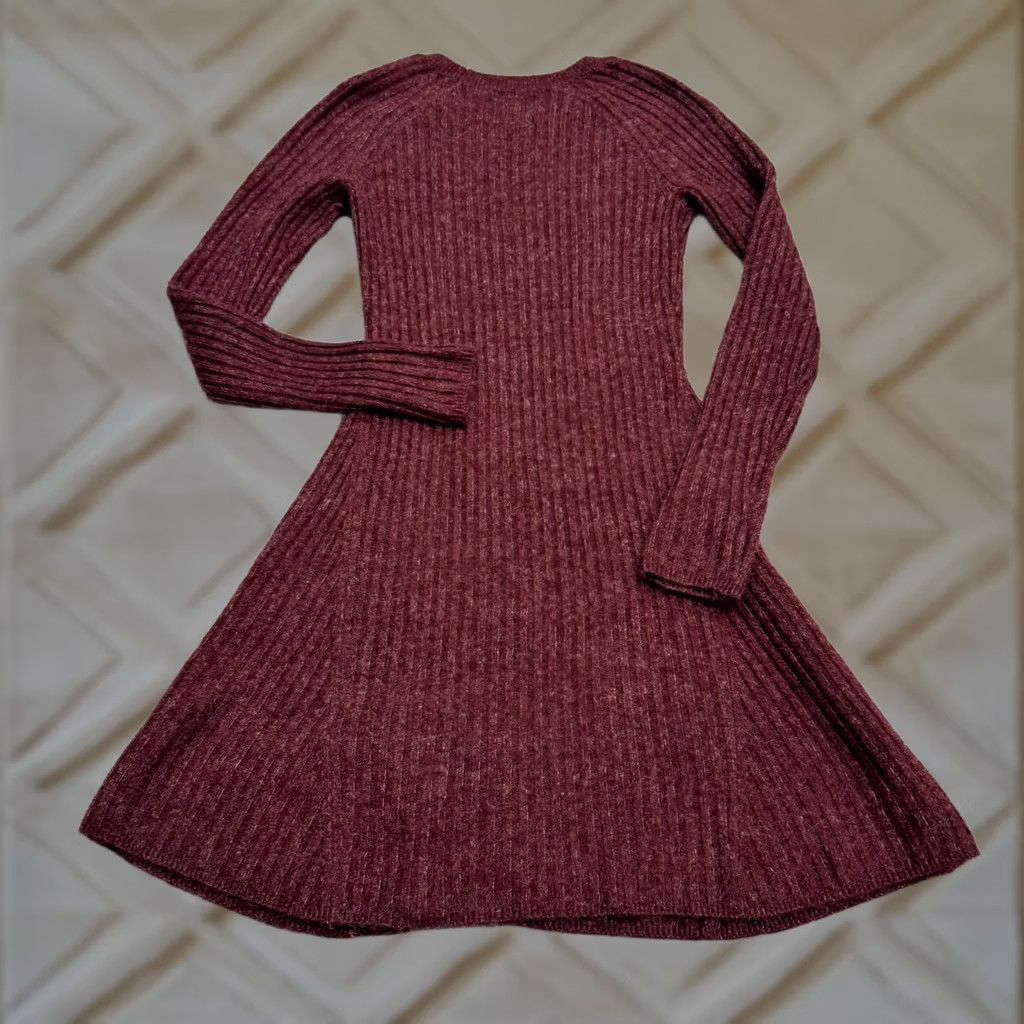 Abercrombie & Fitch VINTAGE Abercrombie & Fitch Ribbed Knit A-Line Mini Sweater Dress Womens XS Petite Red Size XS / US 0-2 / IT 36-38 - 1 Thumbnail
