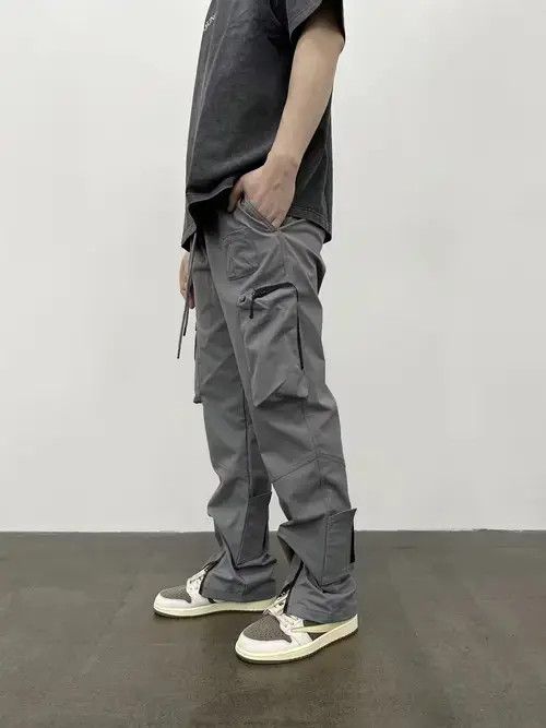 Jean function zipper tactical flared cargo pants Size US 30 / EU 46 - 3 Thumbnail