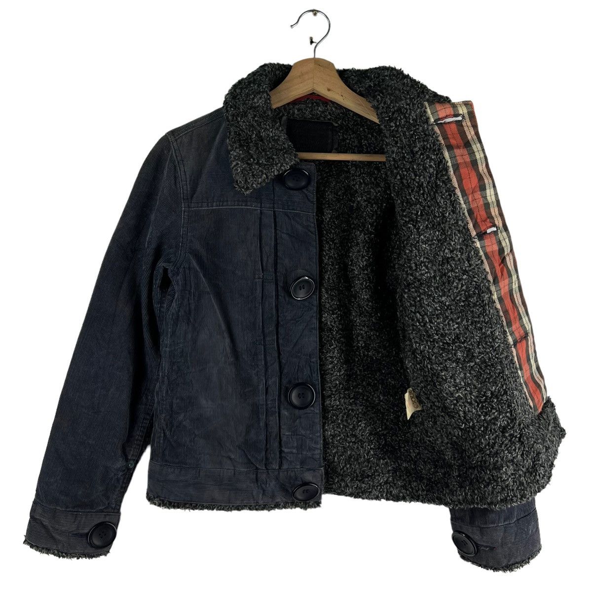 Japanese Brand 🔥VINTAGE TRUCKER DENIM JACKET LEVI’S MINK FUR LINING Size M / US 6-8 / IT 42-44 - 9 Thumbnail