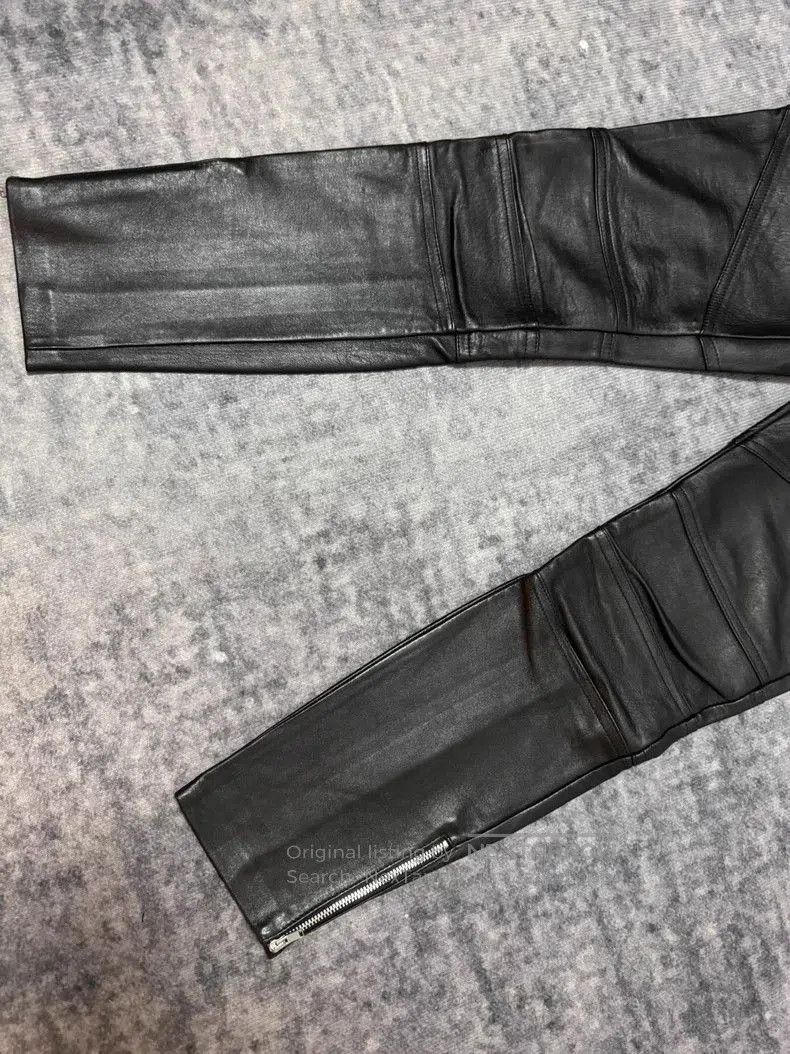Saint Laurent Paris Saint Laurent Black Leather Moto Pants. Size US 36 / EU 52 - 3 Thumbnail